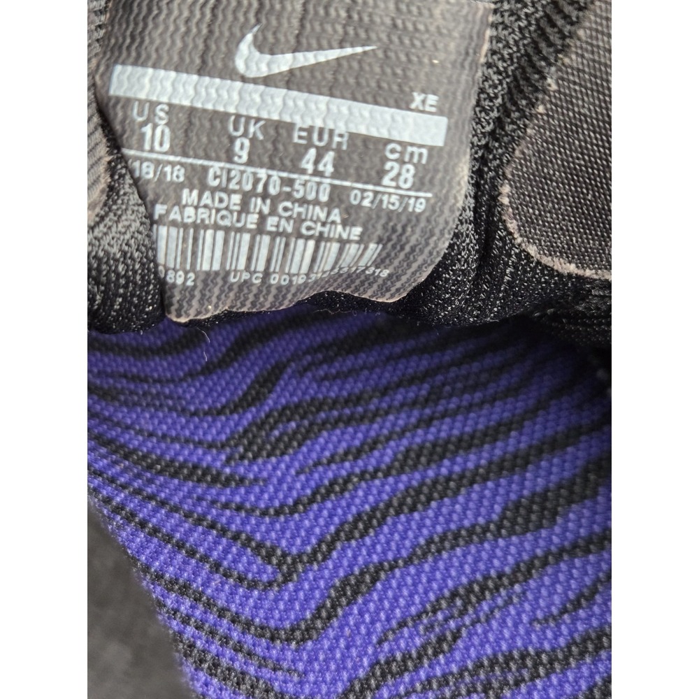 NIKE Air Zoom Pegasus 36 LSU Sneakers Mens 10 Purple Gold Shoes - Picture 7 of 8